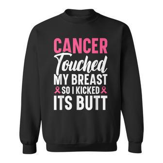 Le Cancer A Touché Monein Alors Je Lui Ai Donné Un Coup De Pied Sweater e - Cadeauxyz