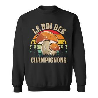 Le Roi Des Champignons Cèpes Drôle Champignon Sweater e - Cadeauxyz