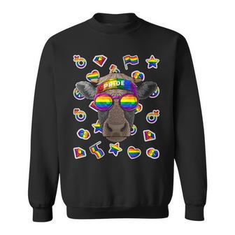 Lgbtache Gay Pride Mois De Ferme Animal Arc-En-Ciel Lesbienne Sweater e - Cadeauxyz