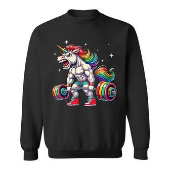 Licorne Haltérophilie Deadlift Fitness Gym Entraînement Entraînement Sweater e - Cadeauxyz