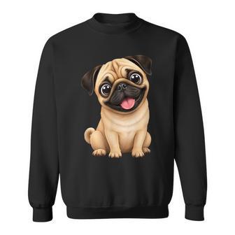 Lindo Diseño De Carlino De Dibujos Animados Amigo Leal Camisa de entrenamiento - Regaloses
