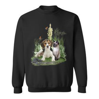 Lindo Especial -Perrito -Gatitos Y Mariposas Camisa de entrenamiento - Regaloses