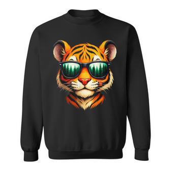 Lindo Tigre Con Gafas Deol Divertido Amante Del Tigre Gráfico Para Niños Camisa de entrenamiento - Regaloses