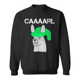 Lustiges Lama Mit Hüten Lama Mit Hut Carl What Did You Do Sweatshirt - Geschenkecke