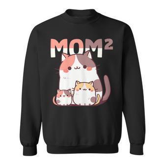 Mamá De Dos Niños Madre De 2 Niños Lindo Gato Con Gatitos Camisa de entrenamiento - Regaloses