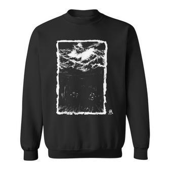 Mar Tormenta Deep Arte Kim Diaz Holm Tinta Horror Cthulhu Camisa de entrenamiento - Regaloses