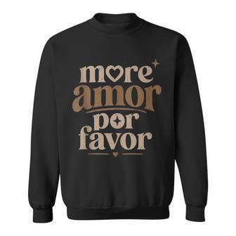 Más Amor Por Favor Retro Love Cita Español Romántico In Mangas Camisa de entrenamiento - Regaloses