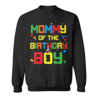 Master Builder Mommy Of The Birthday Boy Building Blocks Sweatshirt | Seseable UK