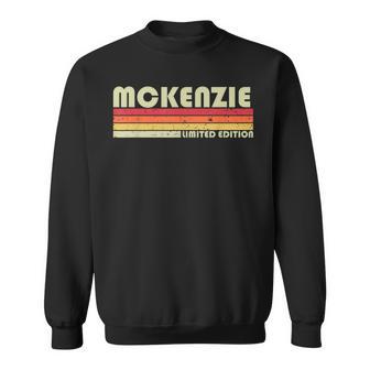 Mckenzie Apellidos Divertidos Retrointage 80S Reunión De Cumpleaños -Adulto Negro Talla Manga Larga Encaje Clásico Camisa de entrenamiento - Regaloses