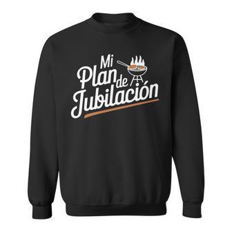 Mi Plan De Jubilación Barbacoa Jubilado Divertido Manga Larga Camisa de entrenamiento - Regaloses