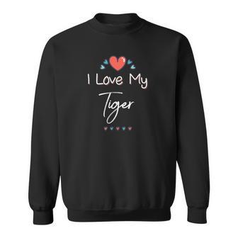 Mignon Avec Inscription I Love My Tiger Pour La Fête Des Sweater e - Cadeauxyz