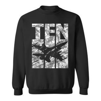 Military Fighter Jet Camo Ten Year Old Boys 10Th Birthday Sweatshirt - Monsterry