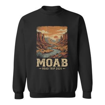 Moab Arches Family Road Trip 2026 Vintage Moab Nature Utah Sweatshirt - Monsterry