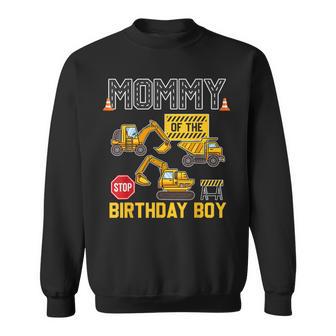 Mommy Of The Birthday Boy Construction Worker Birthday Party Sweatshirt - Thegiftio UK