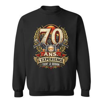 Motard 70 Ans Moto Humour Cadeau Anniversaire Homme Sweater e - Cadeauxyz