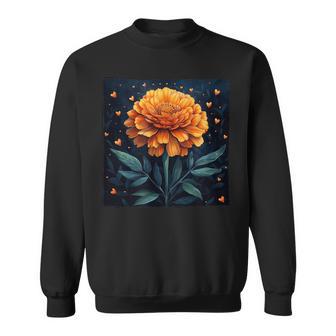 Motif Fleurs Deouci Avec Cœurs Autour Detyle Bohème Sweater e - Cadeauxyz