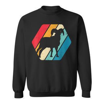 Mufflon Wildschaf Tier Gebirge Wald Natur Retro Sweatshirt - Geschenkecke