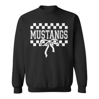 Mustangs High School Spirit Fan Team Mustang Back To School Sweatshirt - Thegiftio UK
