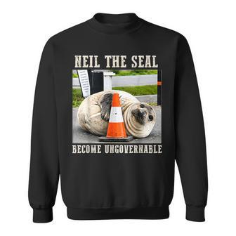 Neil The Seal Become Ungovernable Elephant Seal Meme Sweatshirt - Monsterry