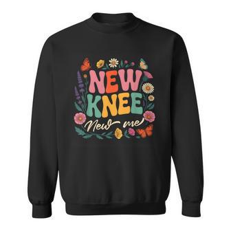 New Knee New Me Knee Replacement Surgery Recovery Sweatshirt - Monsterry