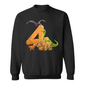 Niños 4 Años Niño Dinosaurio 4º Cumpleaños 4 Años Regalo Camisa de entrenamiento - Regaloses
