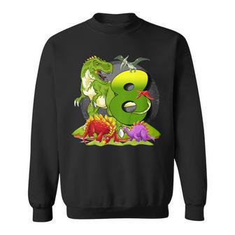 Niños Dinosaurio Regalo De Cumpleaños 8 Años T Rex Camisa de entrenamiento - Regaloses
