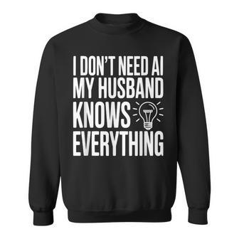 No Necesito Ia Mi Esposo Loabe Todo Humor Camisa de entrenamiento - Regaloses