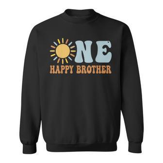 One Happy Brother Of The Birthday First Trip Around The Sun Sweatshirt - Thegiftio UK