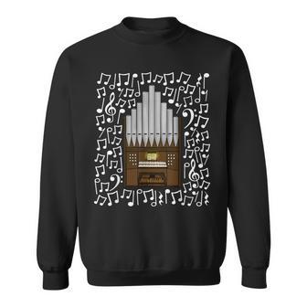 Orgue D'église Notes De Musique Organiste Musicien Sweater e - Cadeauxyz