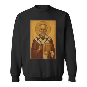 Ortodoxoanto Nicholas Del Icono De Myra Camisa de entrenamiento - Regaloses