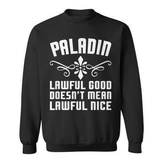 Paladin Lawful Good Lustiger Tabletop-Rollenspiel-Rollenspiel-Gamer Herren Sweatshirt - Geschenkecke