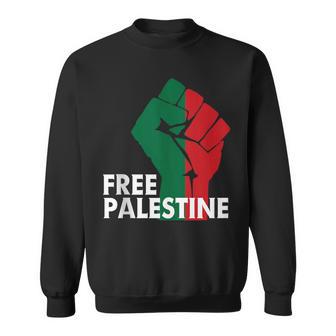 Palestina Librealvar Gaza Partidarios Palestinos Bandera Y Puño In Mangas Camisa de entrenamiento - Regaloses