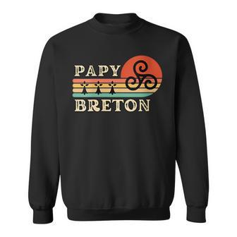 Papy Breton Homme Humour Bretagne Idée Cadeau Breizh Papi Sweater e - Cadeauxyz