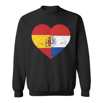Paraguay Patrimonio Bandera De España Bandera De Paraguay Manga Larga Camisa de entrenamiento - Regaloses