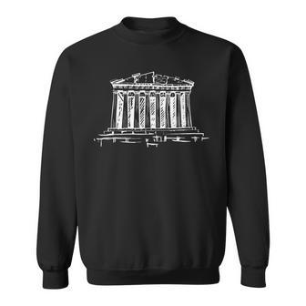 Partenón Acrópolis De Atenas Grecia Lugares Famosos Dibujo Camisa de entrenamiento - Regaloses