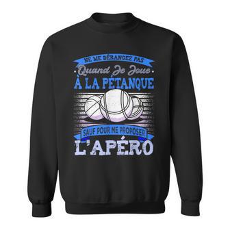 Petanque Cadeau Humour Boccia Homme Pétanque Sweater e - Cadeauxyz