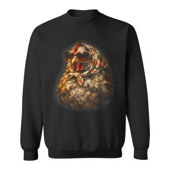 Poules Rétro Amusantes Poule Poulet Sweater e - Cadeauxyz