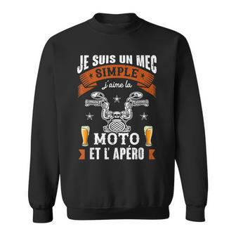 Pour Fans De La Moto Et L'apéro Motard Humour Alcool Drôle Sweater e - Cadeauxyz