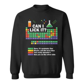 Puis-Je Le Lécher Chimie Tableau Périodique Des Élémentscience Sweater e - Cadeauxyz
