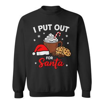 I Put Out For Santa Christmas Couple Matching Xmas Sweatshirt - Thegiftio UK