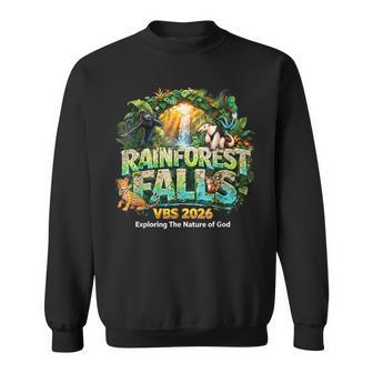 Rainforest Falls Vbs 2026 Jesus Faith Bible Verse Kids Sweatshirt - Thegiftio UK