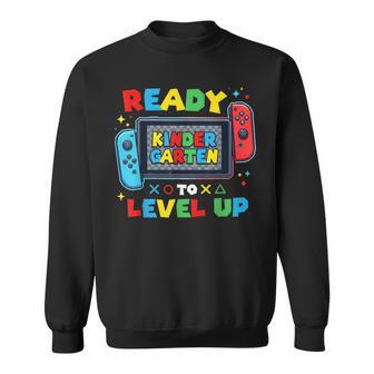 Ready To Level Up Gamer Kindergarten Boys Back To School Sweatshirt - Thegiftio UK