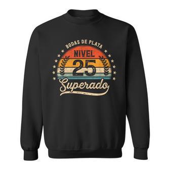 Regalo 25 Aniversario De Bodas De Plata Nivel 25Uperado Camisa de entrenamiento - Regaloses