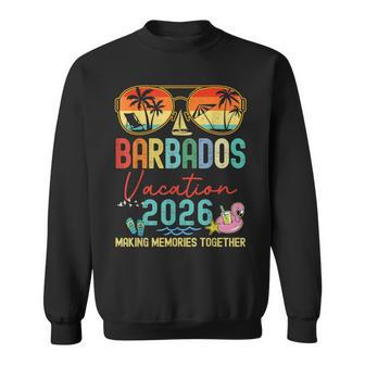 Retro Barbados Vacation 2026 Memories Matching Group Trip Sweatshirt - Thegiftio UK