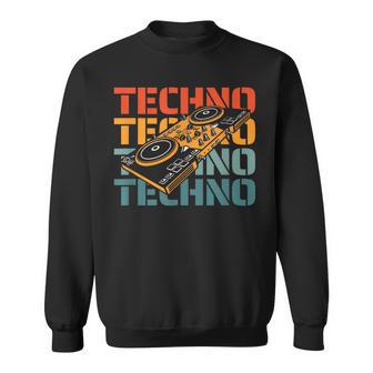 Retro Techno Festival Música Dubstepintage Rave Camisa de entrenamiento - Regaloses