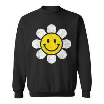 Rétrointage Jauneourireourire Fleur Marguerite Sweater e - Cadeauxyz