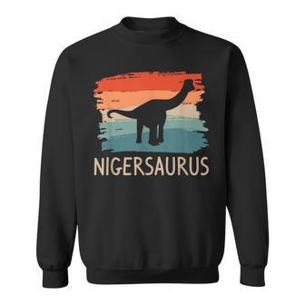 Retrointage Nigersaurus Dinosaurio Amante Camisa de entrenamiento - Regaloses
