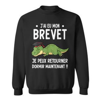 Réussite Diplôme Brevet Collège Dormir T-Rex Dinosaure Ado Sweater e - Cadeauxyz