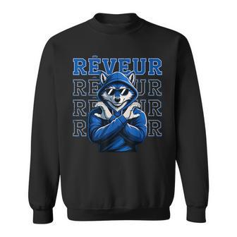 Reveur House Of Dreamers School Spirit Vintage Blue Wolf Sweatshirt | Seseable UK