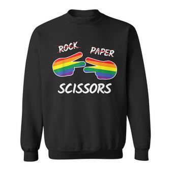 Rock Papel Tijeras Orgullo Lesbianas Corazón Lgbt Igualdad Gay Camisa de entrenamiento - Regaloses